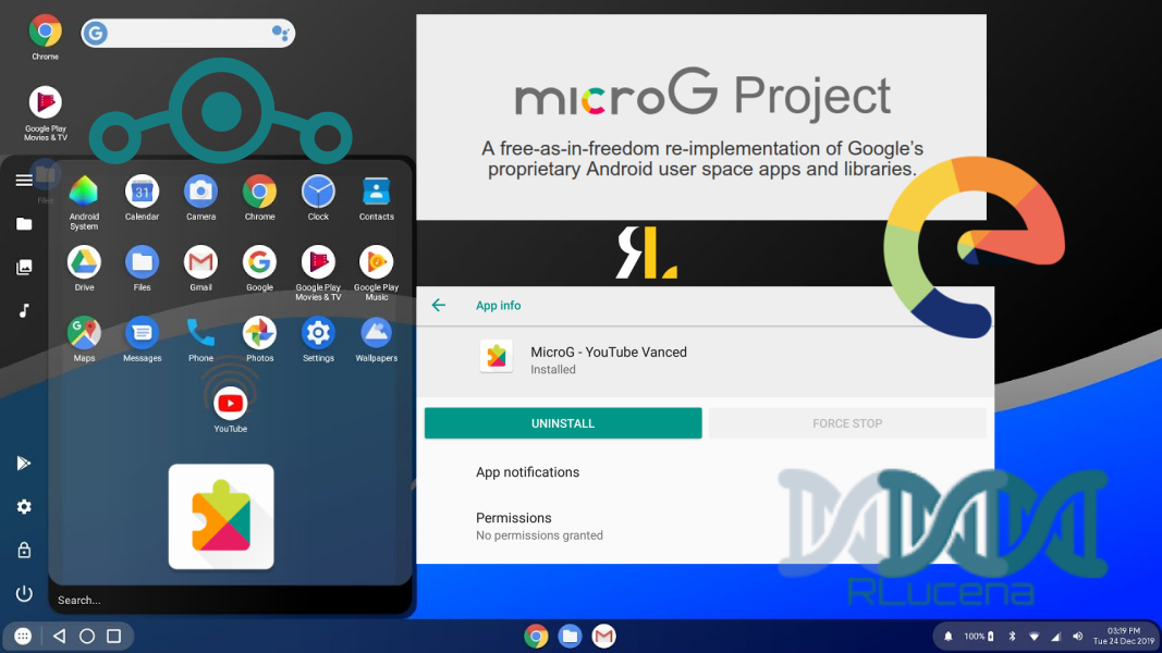 MicroG projeto substituir Google Play